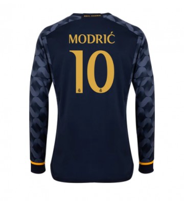 Real Madrid Luka Modric #10 Koszulka Wyjazdowych 2023-24 Długi Rękaw